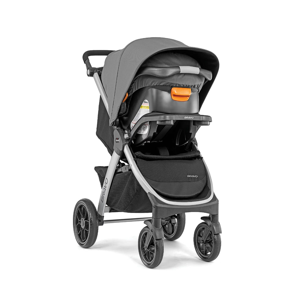 Grey Stroller with Infant Car Seat B198