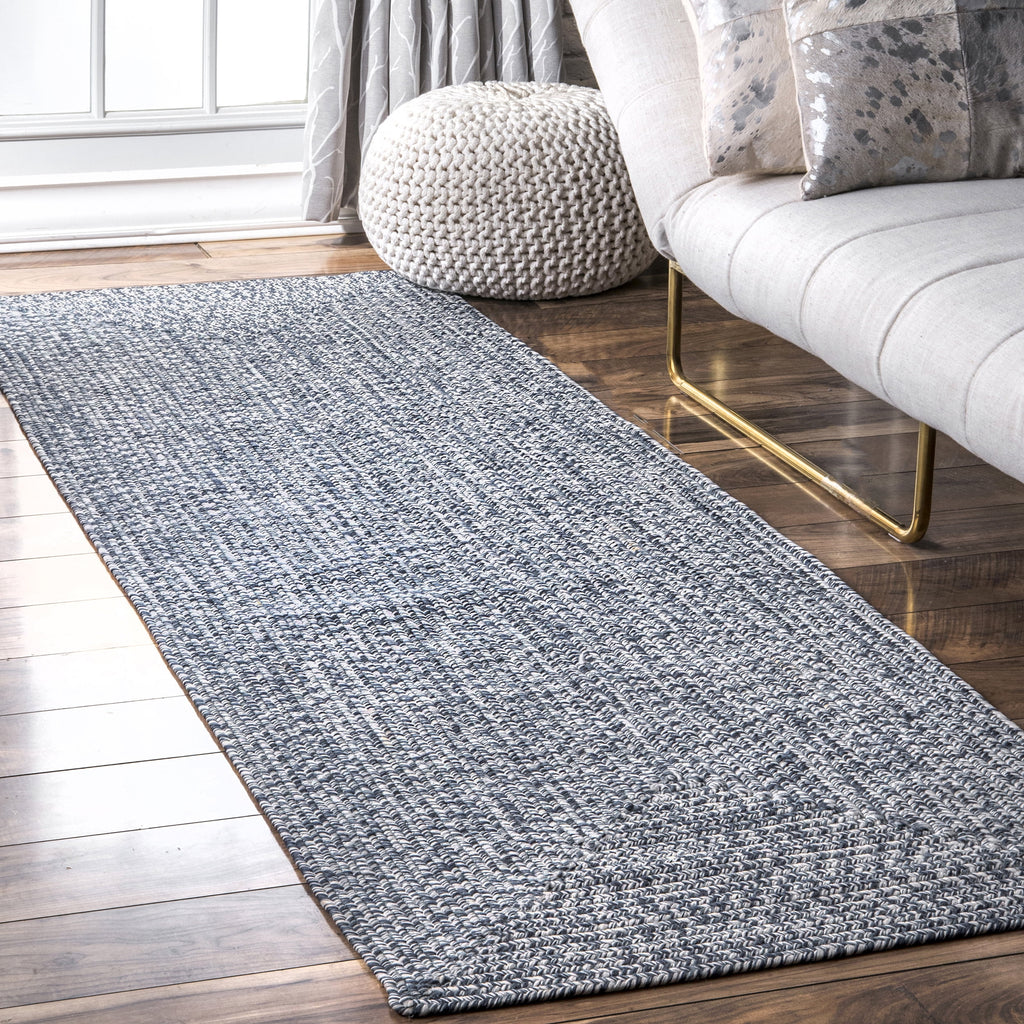 Navy Braided Indoor/Outdoor Area Rug P72607
