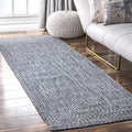 Navy Braided Indoor/Outdoor Area Rug P72607