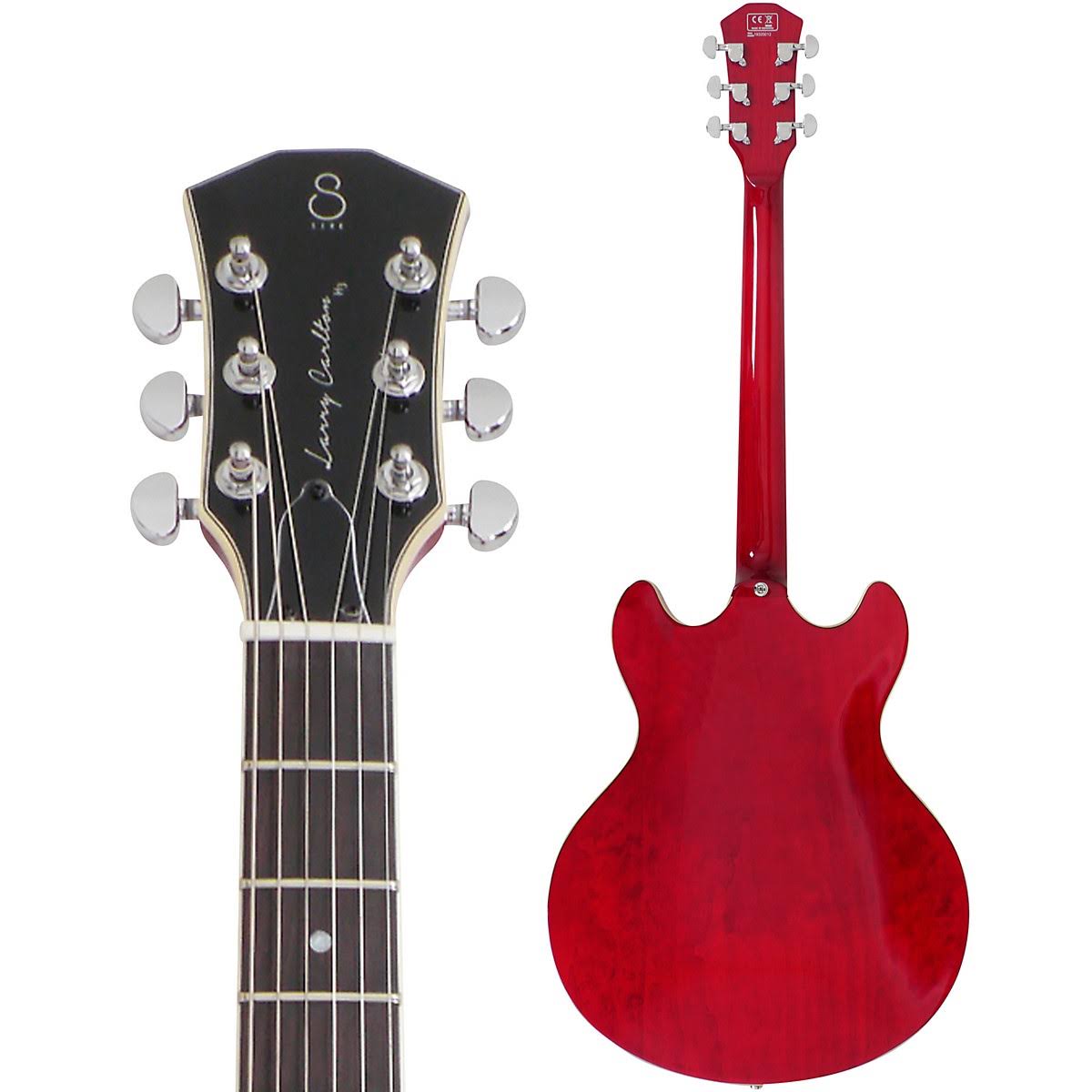 See-Thru Red Hollowbody Electric Guitar K9006