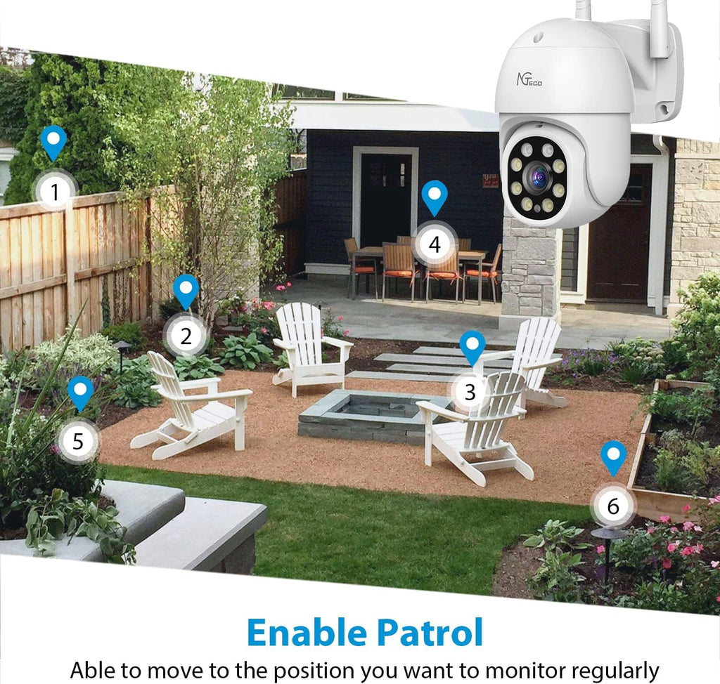 2K WiFi Security Camera with Spotlight Night Vision Y8219
