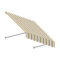 Linen & White Twisted Rope Arm Window & Entry Awning T388