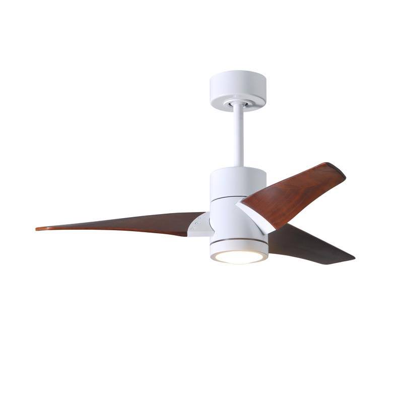 Textured Bronze and Matte White Ceiling Fan R4869