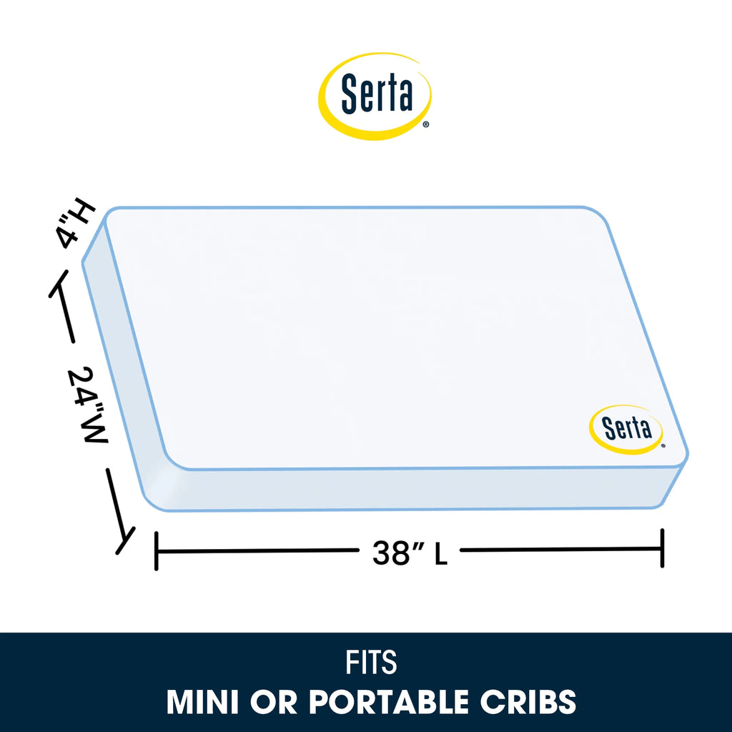 Mini Portable Dual Sided Crib & Toddler Mattress Q25894