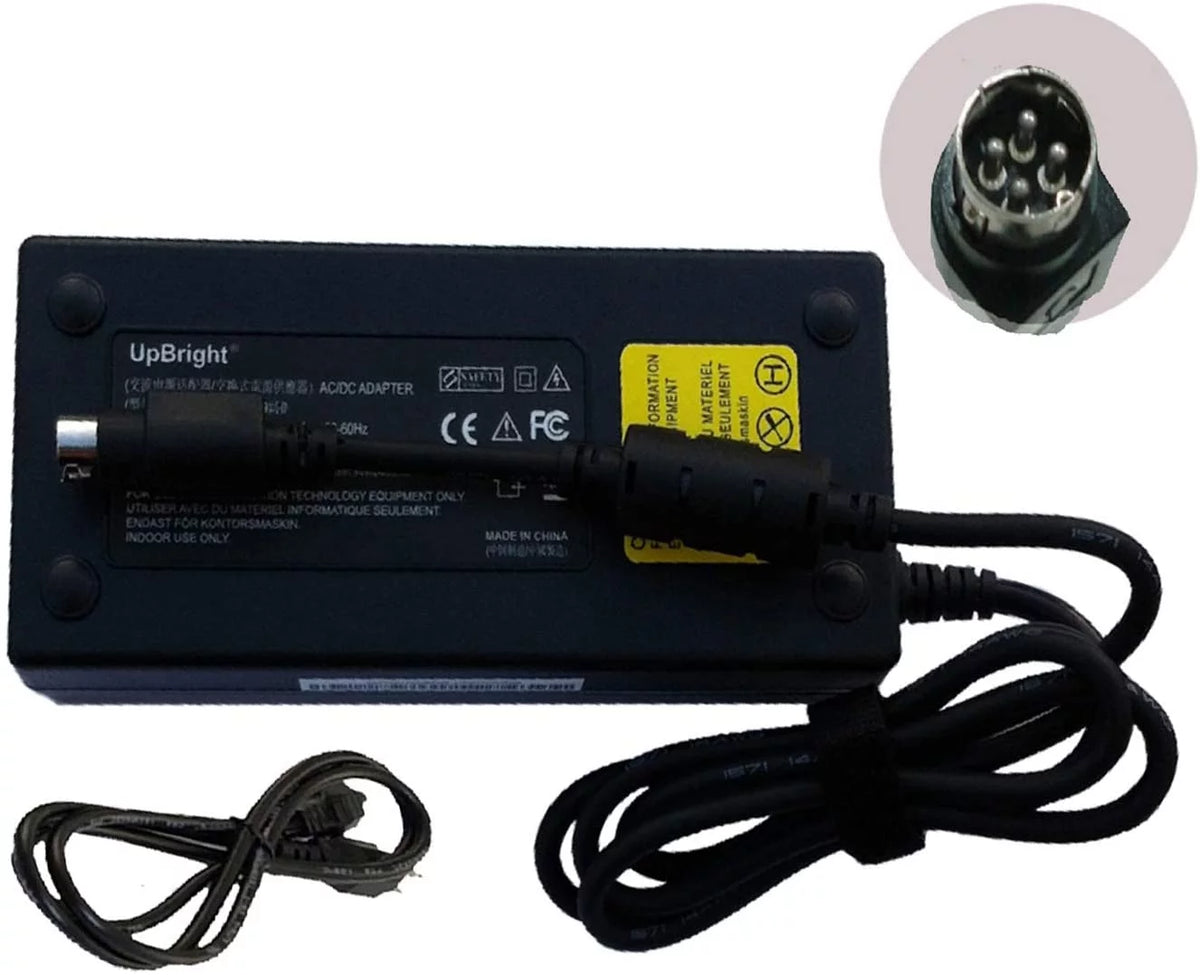 24V AC/DC Adapter 4-Pin DIN Power Supply Cord Charger D785463