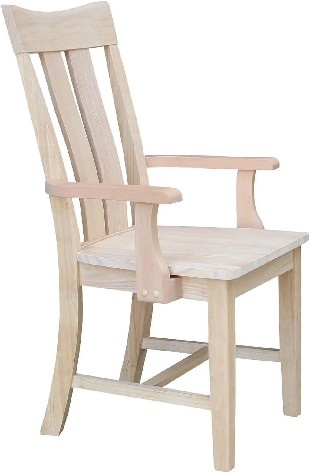 Unfinished Wood Arm Chair C1521