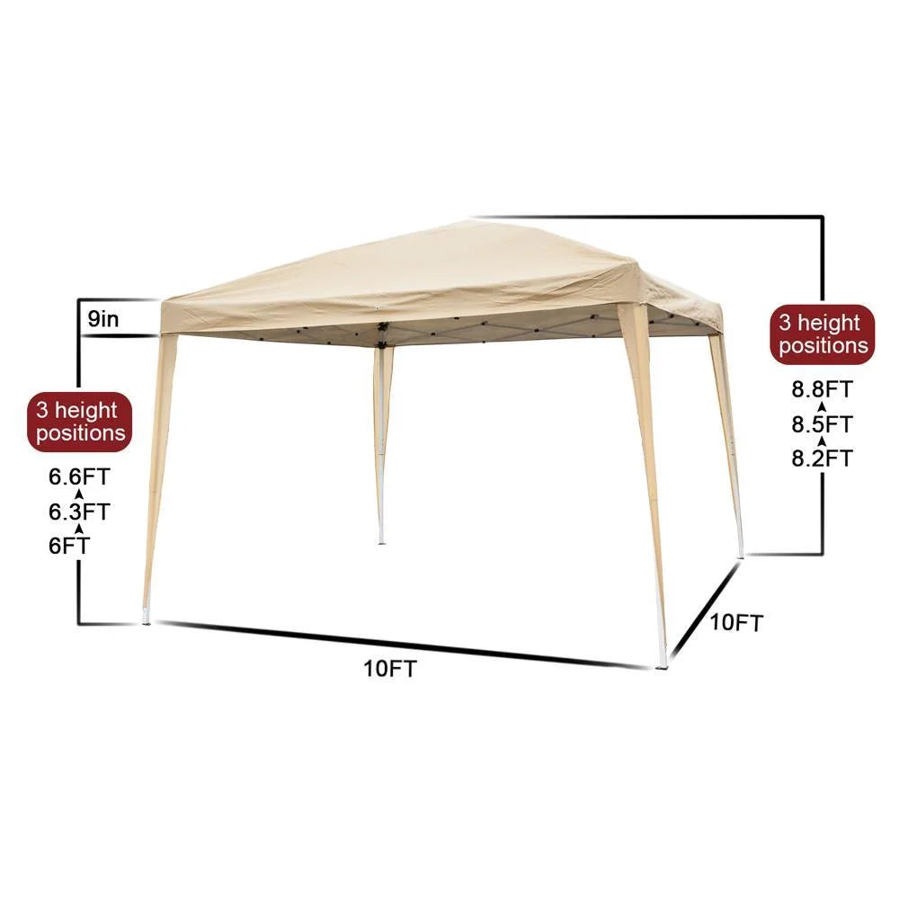 10'x 10' Pop Up Canopy Tent Yellow E3914