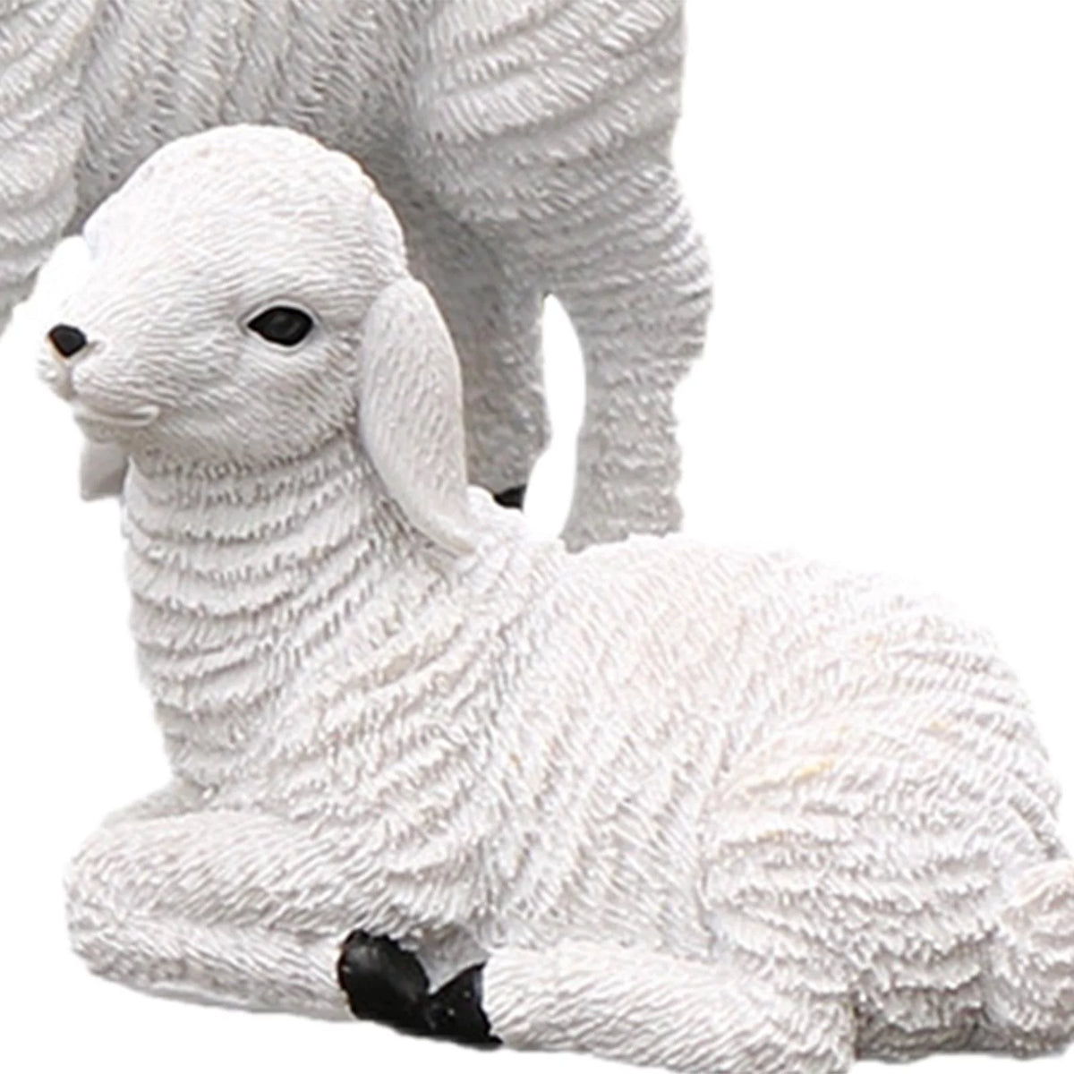 Set of 2 Resin Lamb Figurine Decoration C421368