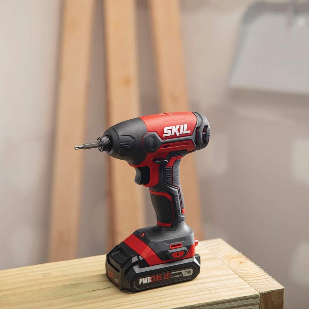 20V Cordless Drill Driver and Impact Driver Kit with 2.0Ah Battery and Charger B40304