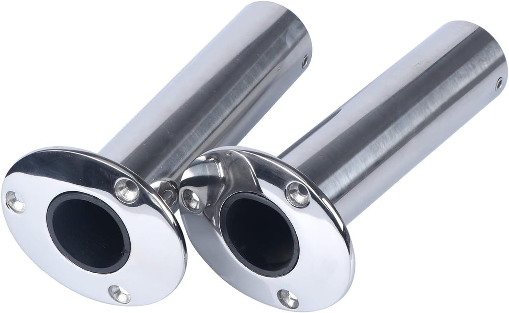 2Pcs Stainless Steel Casting Fishing Rod Holder Flush Mount 90 Degree V22313