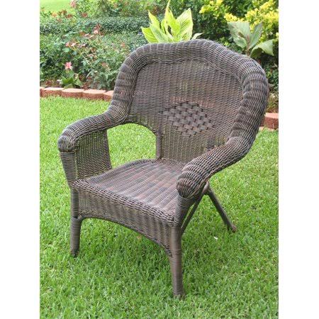 Resin Wicker Patio Chairs Set of 2 G4461