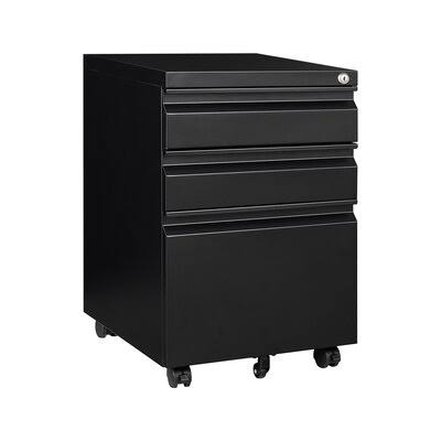 Black 3 Drawer Mobile Cabinet J576386