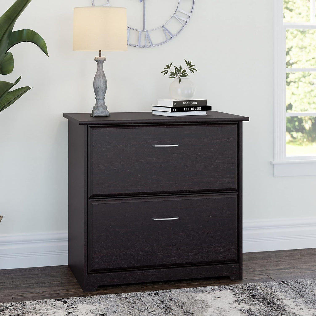 Espresso Oak 2 Drawer Lateral File Cabinet X21078