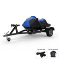 Blue / Black Jet Ski Cover with Trailer Straps and Storage Bag C638