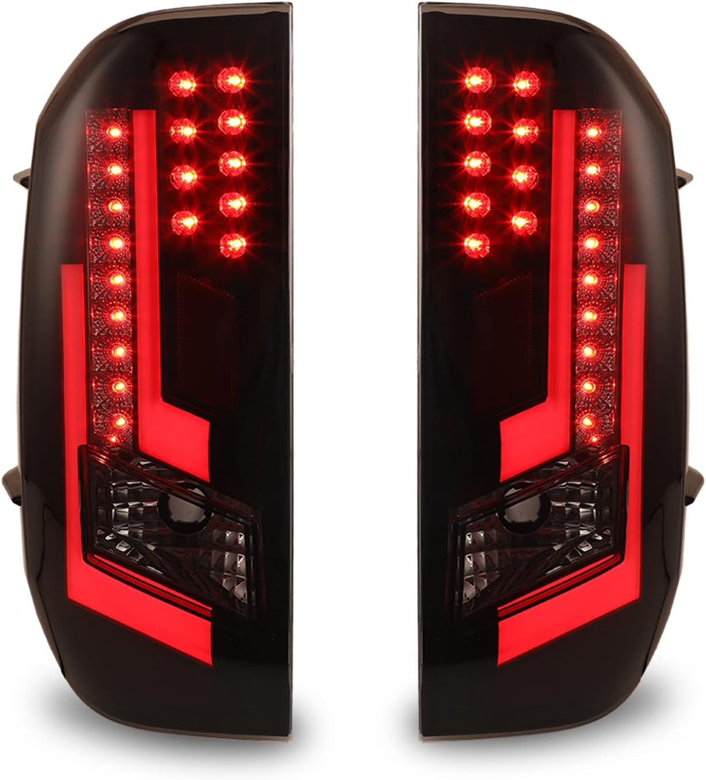 Gloss Black LED Tail Lights for 2014-2019 Toyota Tundra A173