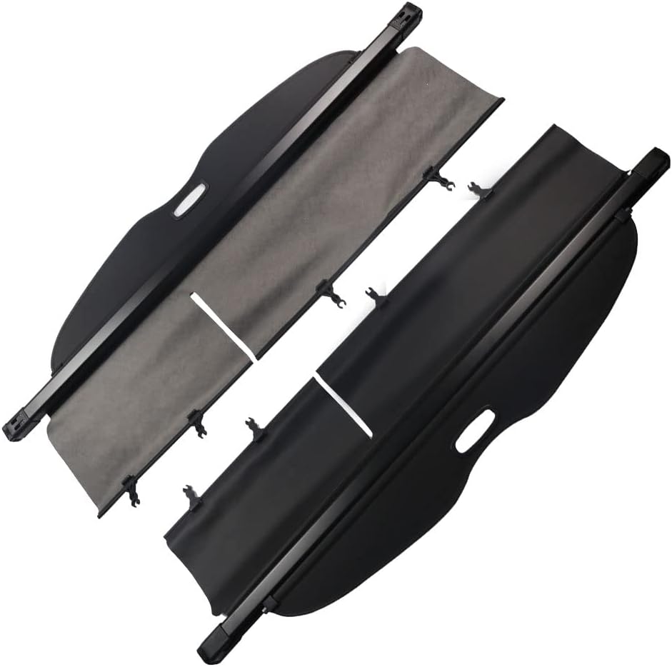 Black Retractable Cargo Trunk Cover D7156
