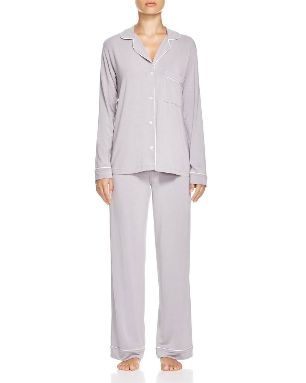 Avocado/Antique Rose Long PJ Set R84036
