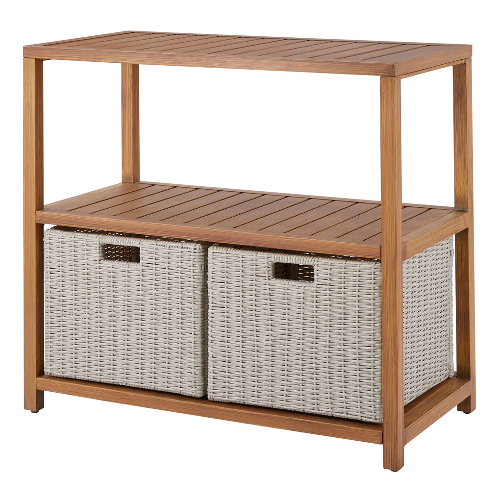 Gray Steel Outdoor Console Table B3582
