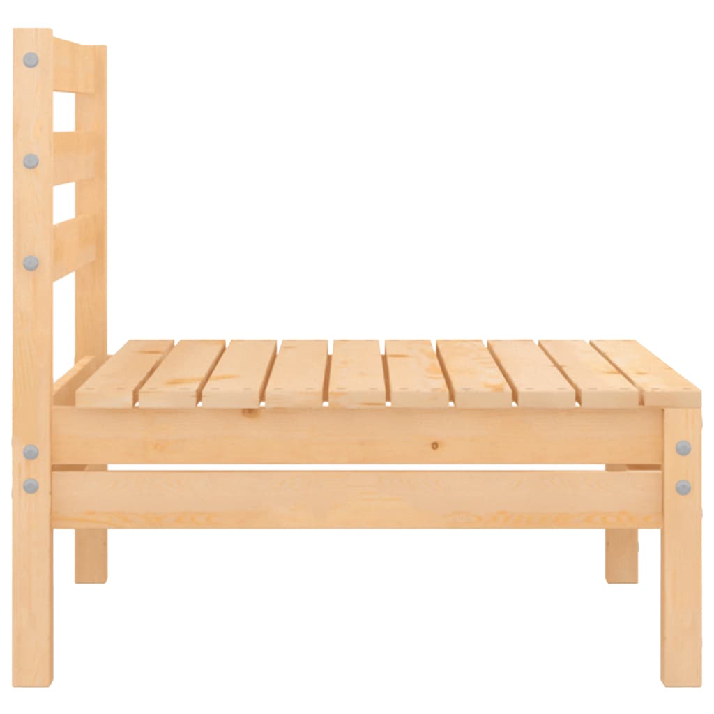 Solid Wood Pine Patio Sofas 2 pcs A132