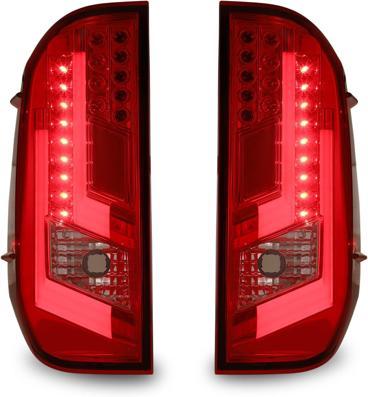 Gloss Black LED Tail Lights for 2014-2019 Toyota Tundra A173