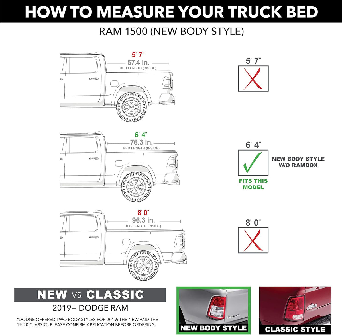 Black Hard Folding Truck Bed Tonneau Cover L59657