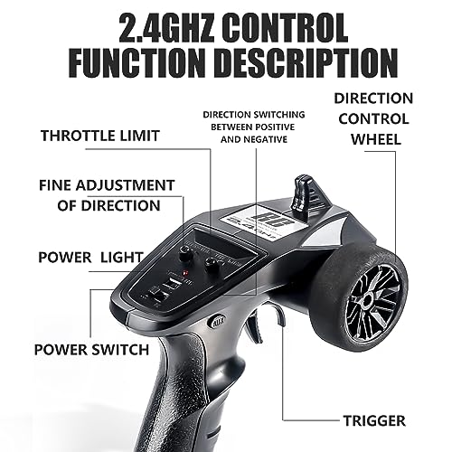 1:14 Scale High Speed RC Truck with 2 Rechargeable Batteries A537072