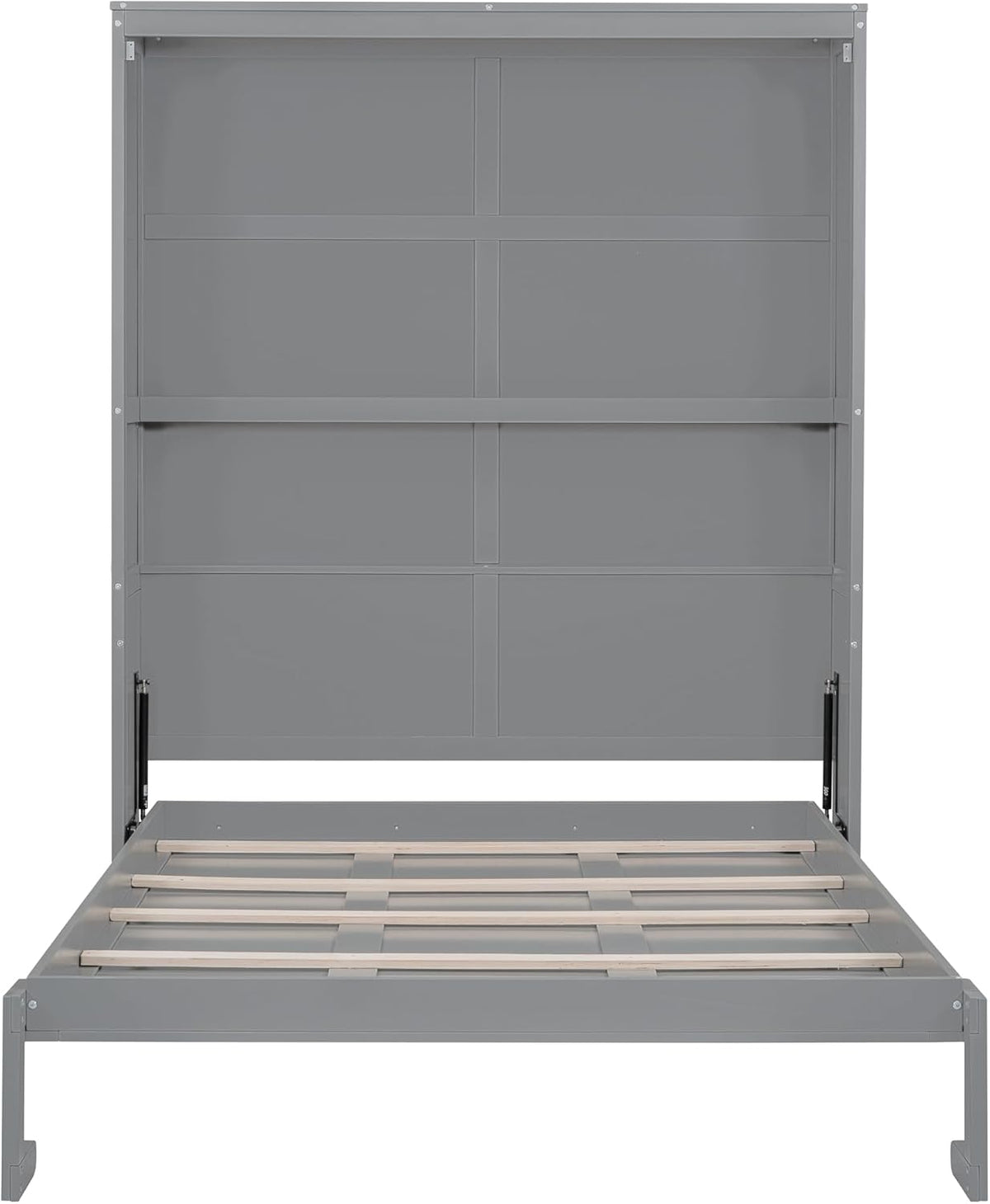Queen Size Grey Wood Murphy Bed H653
