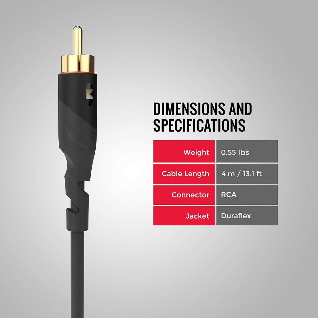 13 Feet Coaxial Subwoofer Cable G15724