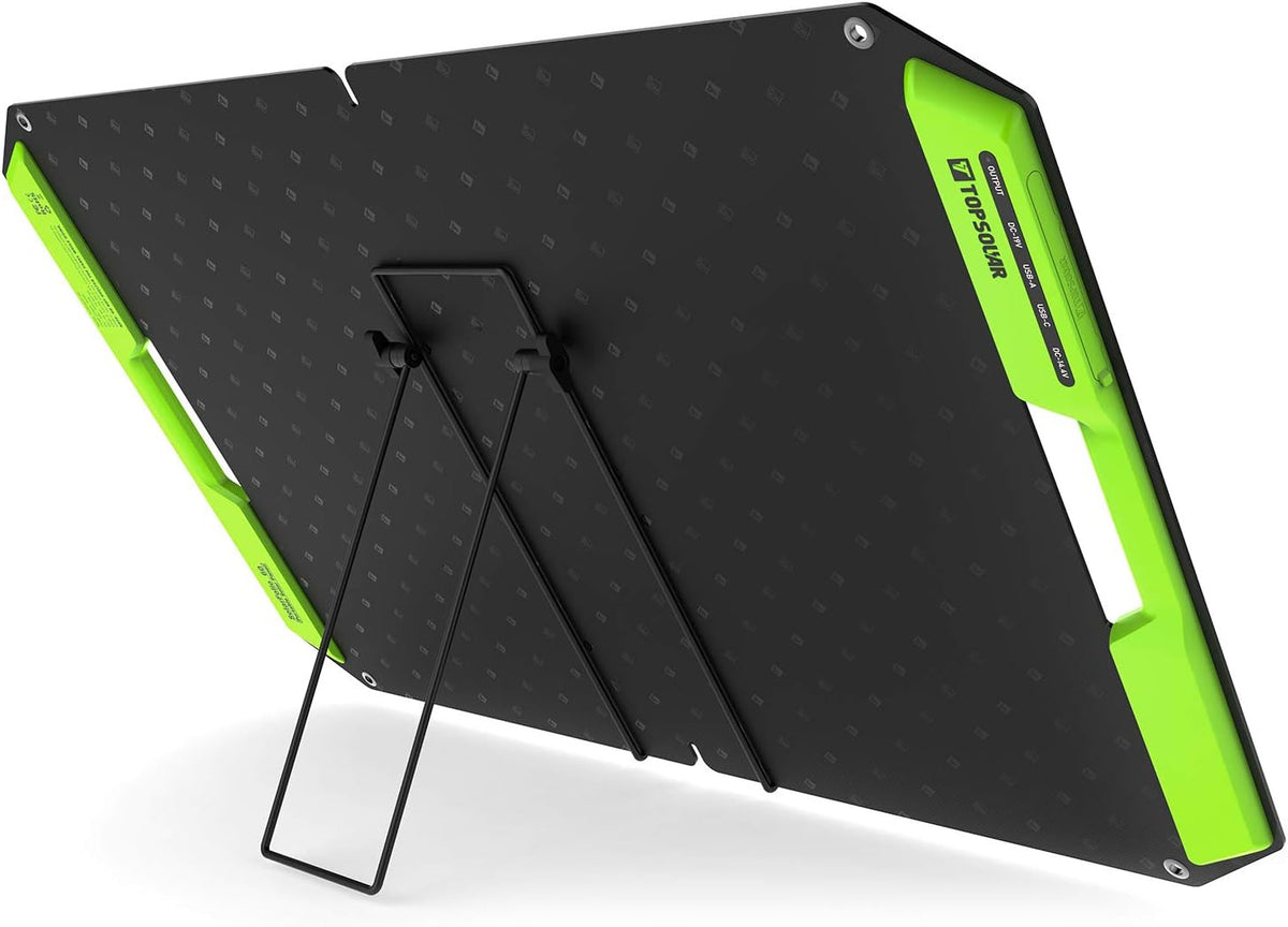 60W Foldable Portable Solar Panel Charger Kit with Dual USB Ports X9745