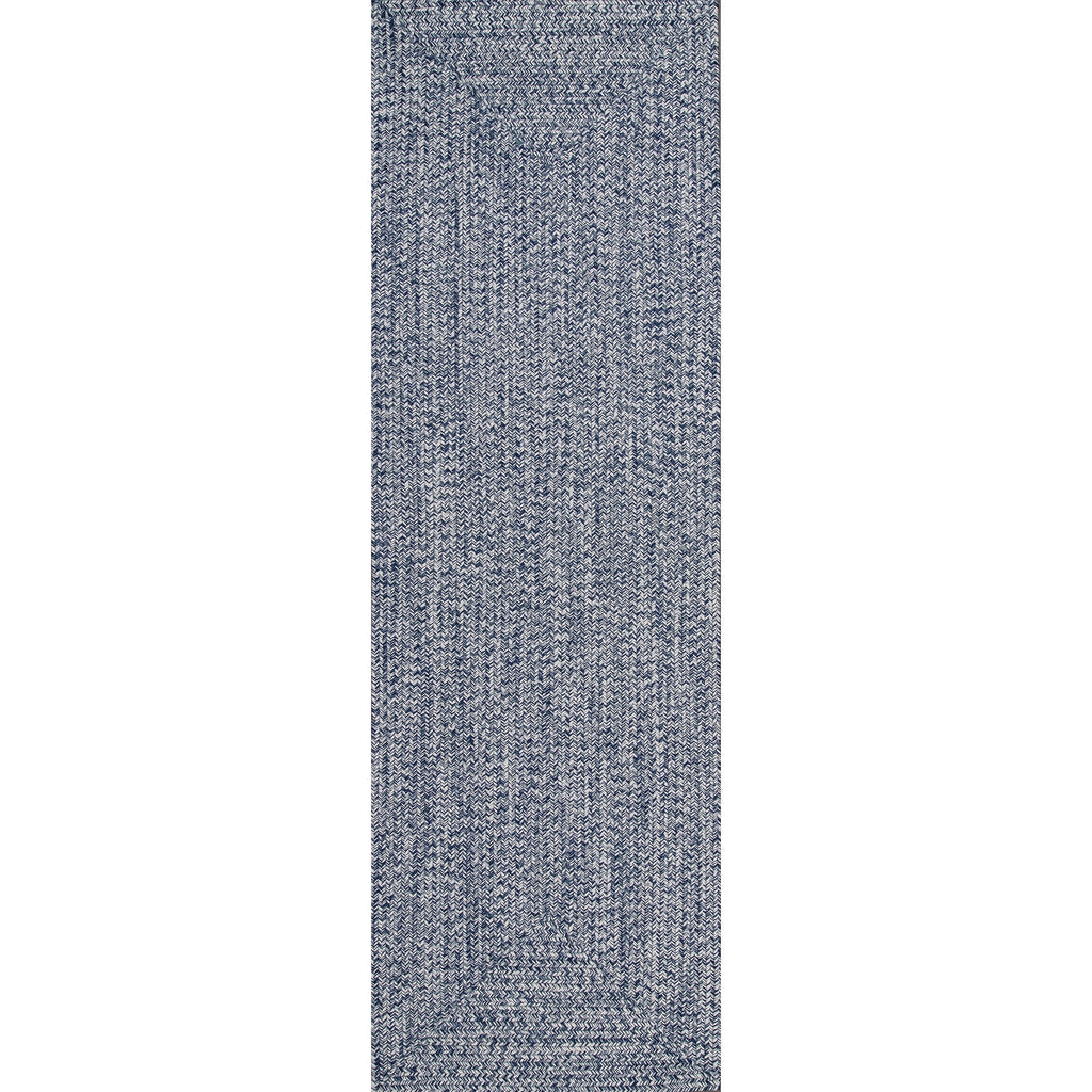 Navy Braided Indoor/Outdoor Area Rug P72607