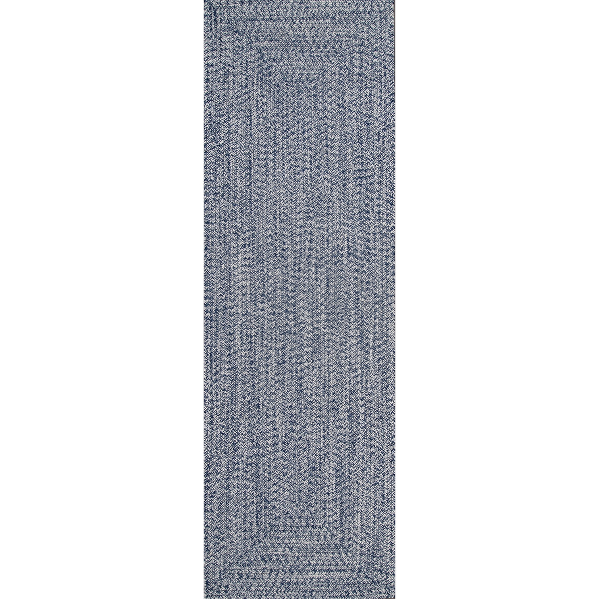 Navy Braided Indoor/Outdoor Area Rug P72607