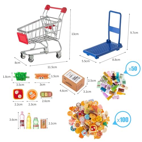 175PCS Miniature Dollhouse Pretend Play Kitchen Accessories Toys I1082