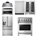 30 Gas Range, Range Hood, Microwave, Refrigerator, Dishwasher, Wine Cooler H361
