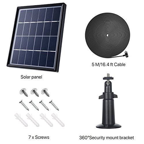 Solar Panel for Ring Spotlight Cam with Security Wall Mount 3.6 M Cable Q716806