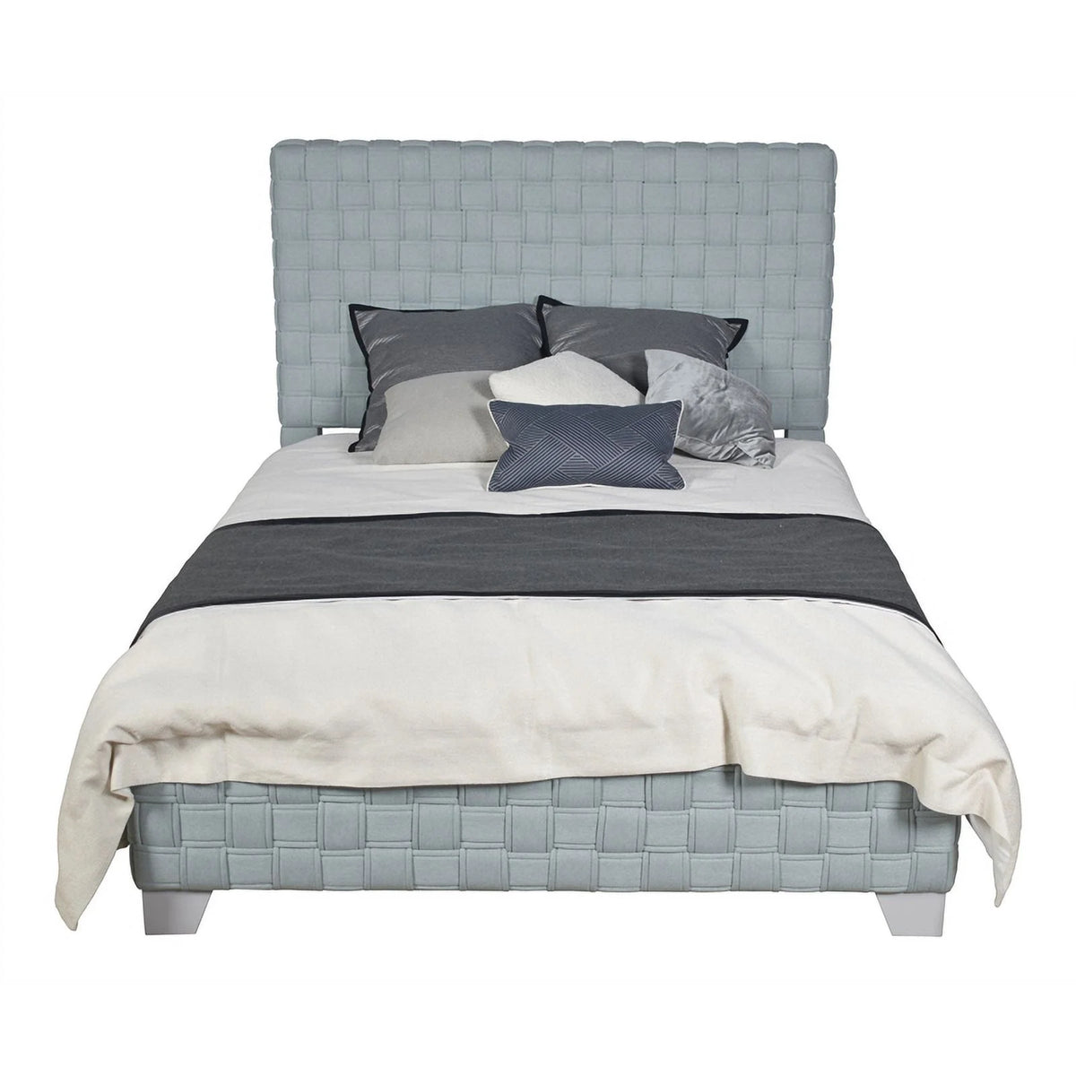 Chenille Upholstered Bed Z543920