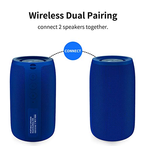 Bluetooth Speaker, Small Portable Speaker, Waterproof, Wireless, Bass, HD Sound, 24H Playtime V17095