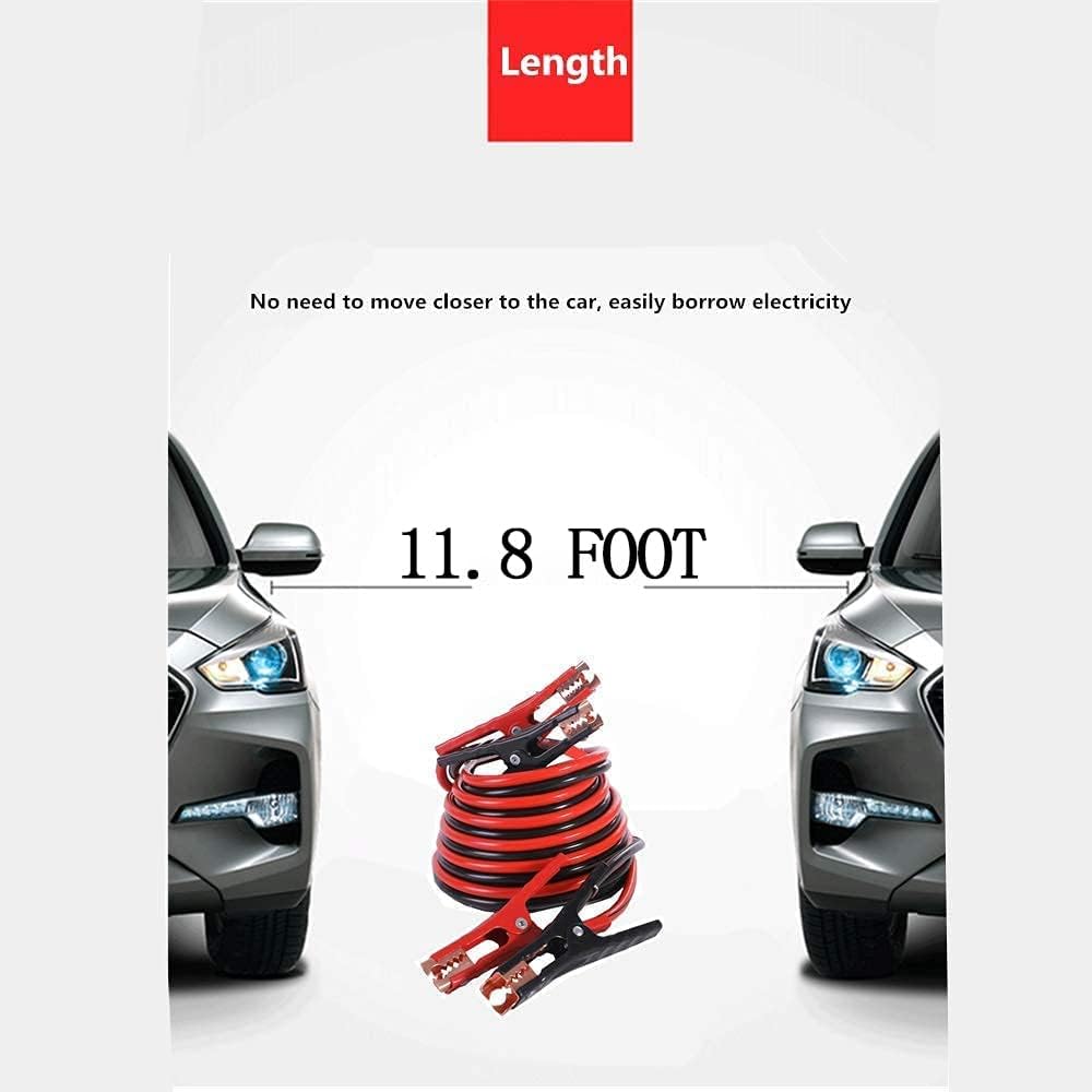 124 Pcs Emergency Car Kit with Jumper Cables 11.8 Foot and Folding Survival Shovel Z52304