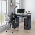 Espresso Computer Workstation Desk With Storage U870519