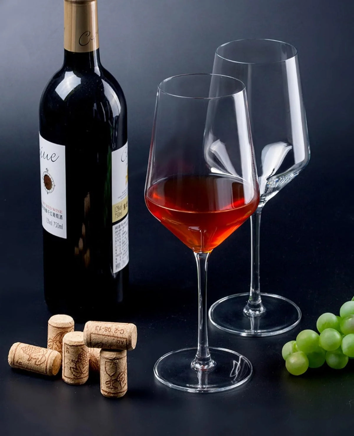 Set of 4 12 Ounce Crystal Wine Glasses P641207