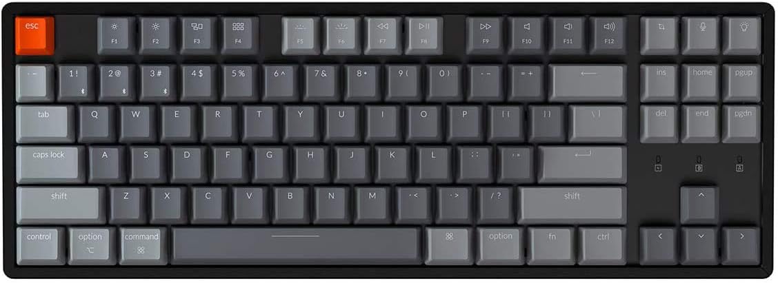 Tenkeyless Wireless Mechanical Keyboard with RGB Backlight Aluminum Frame G22554