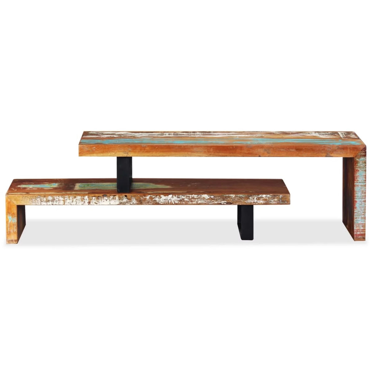 2 Tier Wooden TV Stand with Storage U1018