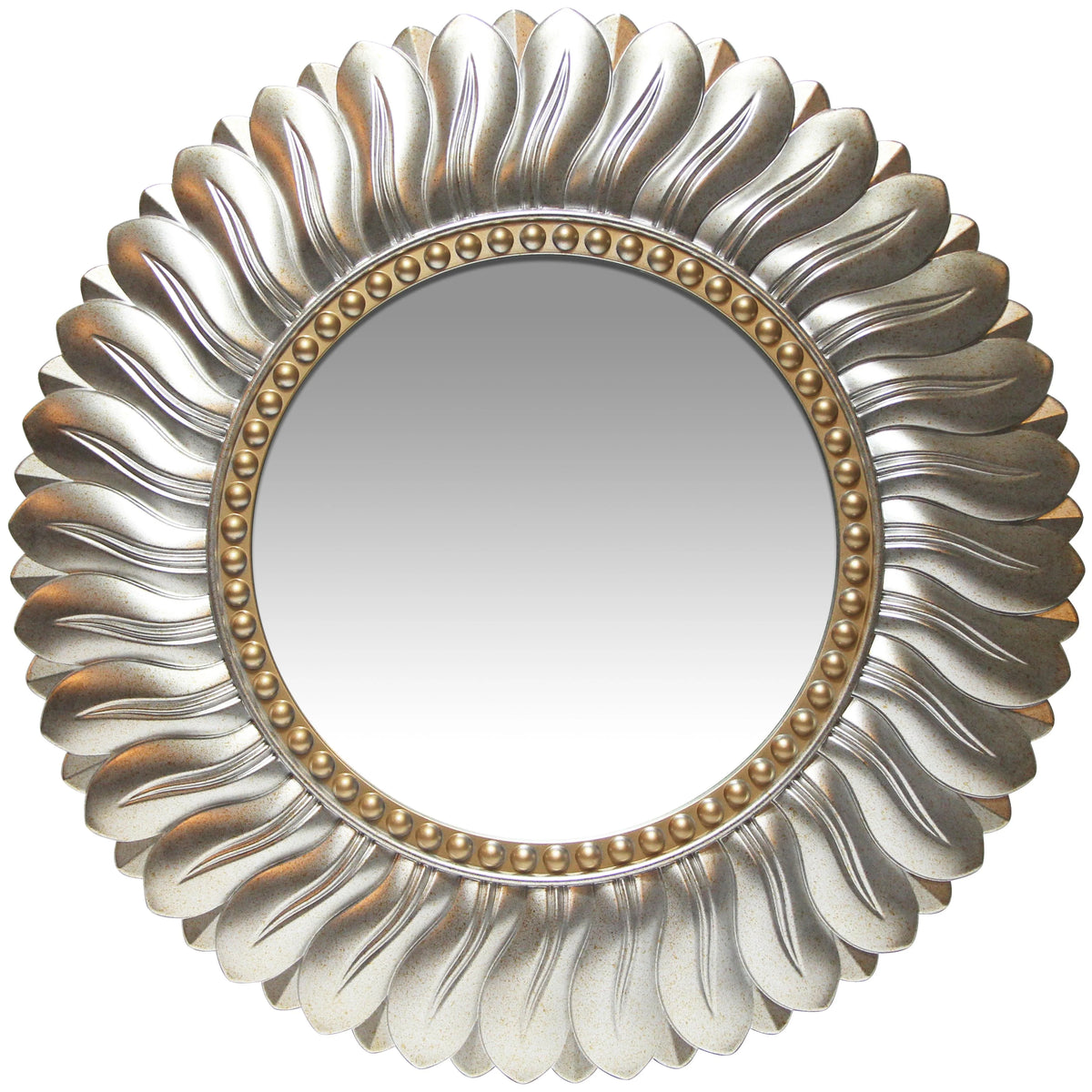 Gold Round 21.5-inch Wall Mirror N626