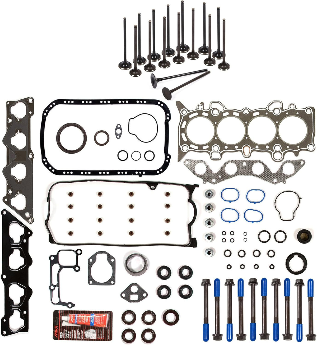 Full Gasket Set Head Bolts Intake Exhaust Valves G326