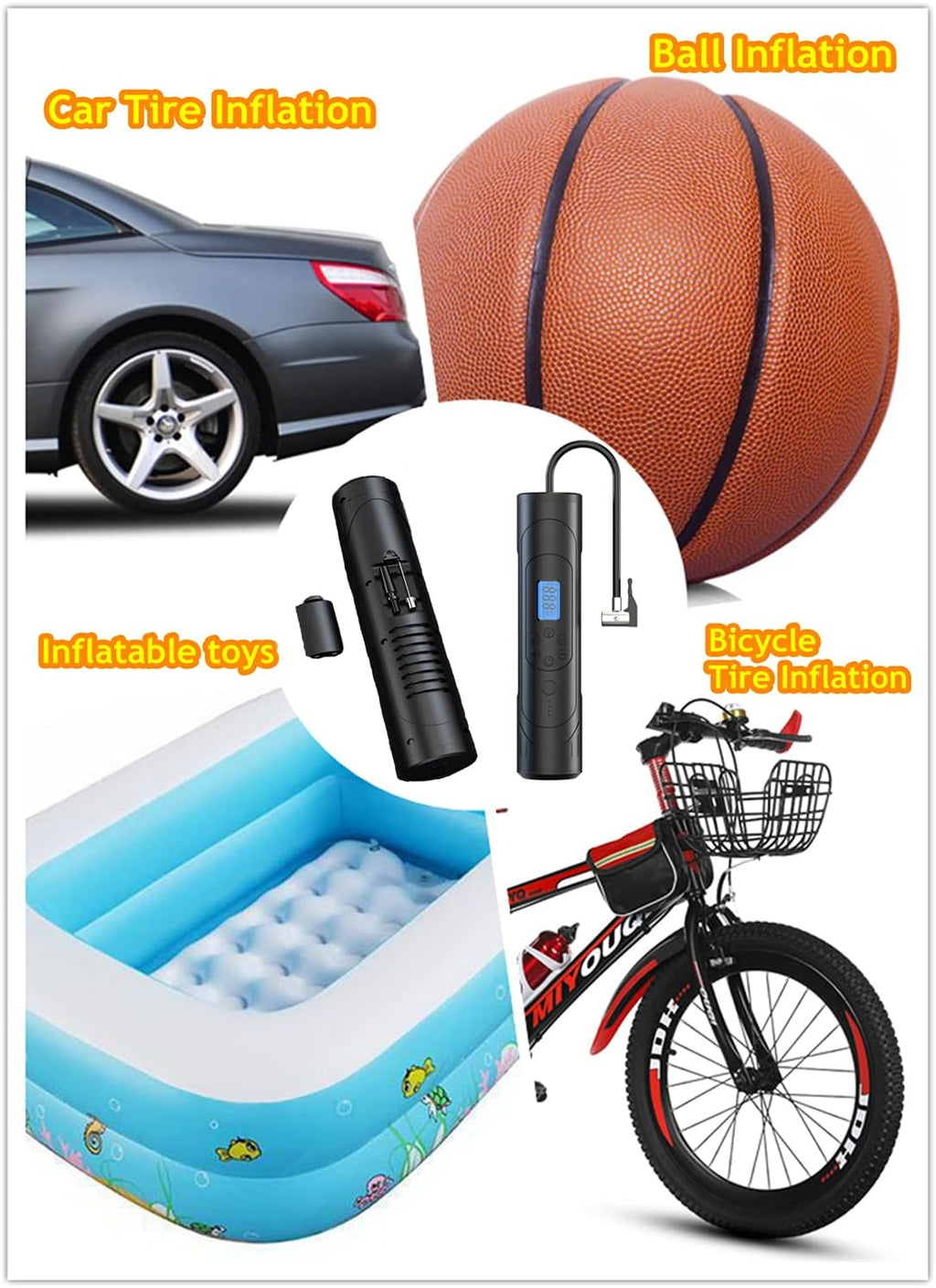 Portable Bicycle Pump Air Compressor P76416