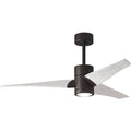 Textured Bronze and Matte White Ceiling Fan R4869