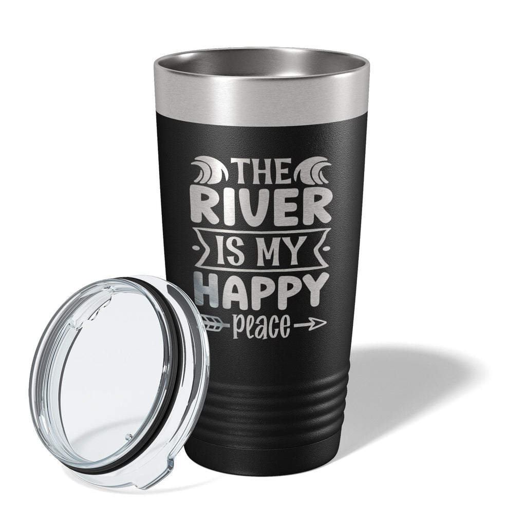 20 oz Black Insulated Travel Mug V4748