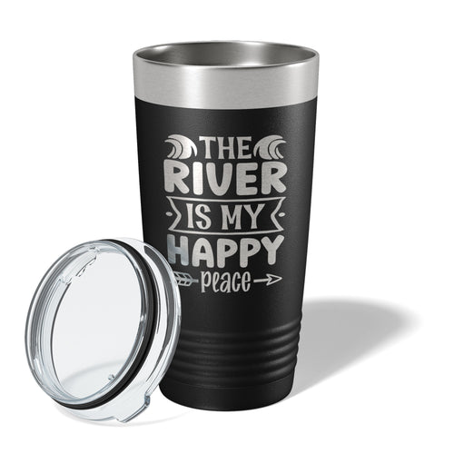 20 oz Black Insulated Travel Mug V4748