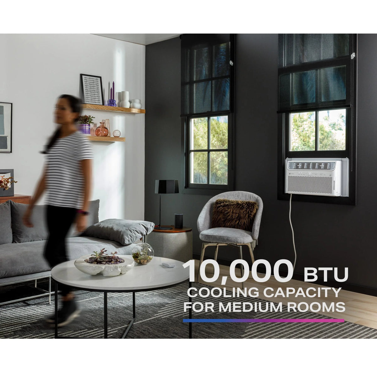 10,000 BTU Smart Window-Mounted Air Conditioner L1821