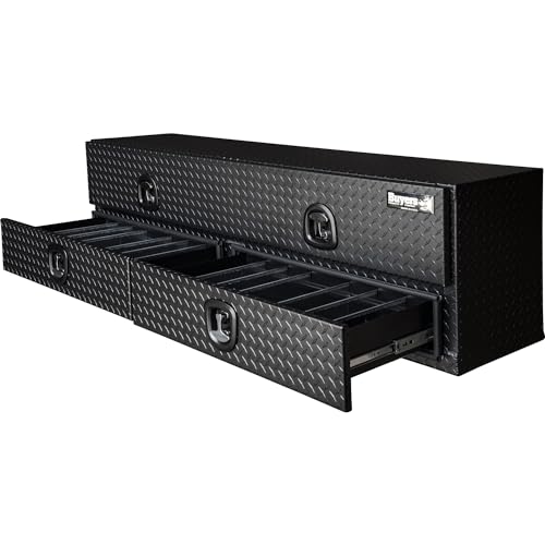 Aluminum Heavy-Duty Flatbed Truck Tool Box 21 x 18 x 72 Inch T823911