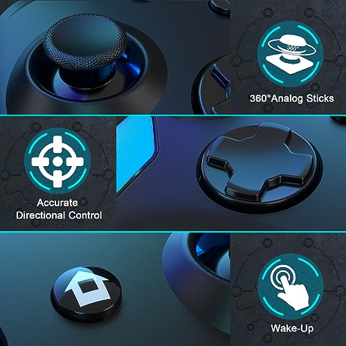 Wireless Pro Controller for Nintendo Switch 2/Switch/Lite/Switch OLED/PC with Wake-up, Turbo Vibration J791